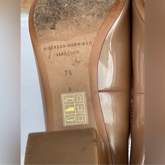 Sigerson Morrison Women's Kairos PatentLeather Mary Jane Pumps 7.5 - Picture 9 of 9